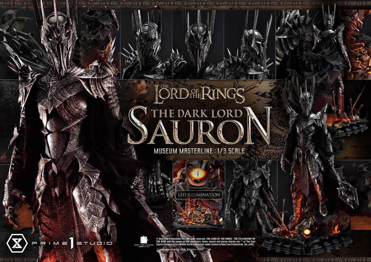 Lord of the Rings Museum Masterline Series Statue 1/3 The Dark Lord Sauron Bonus Version 117 cm