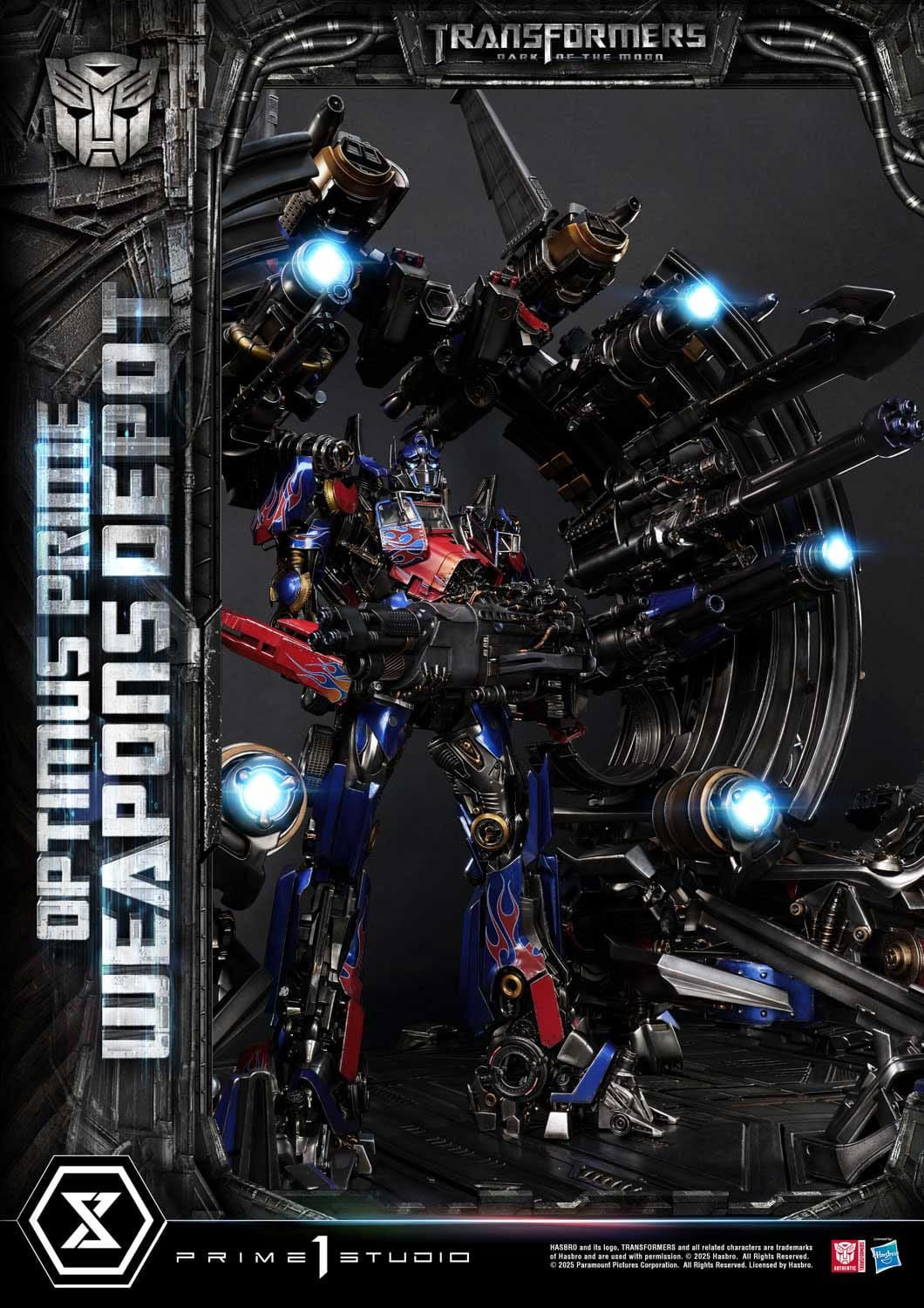 Transformers: Dark of the Moon (Film) Museum Masterline Statue Optimus Prime Weapons Depot 127 cm