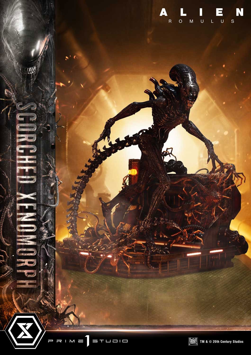 Alien: Romulus Museum Masterline XL Statue 1/3 Scorched Xenomorph 98 cm