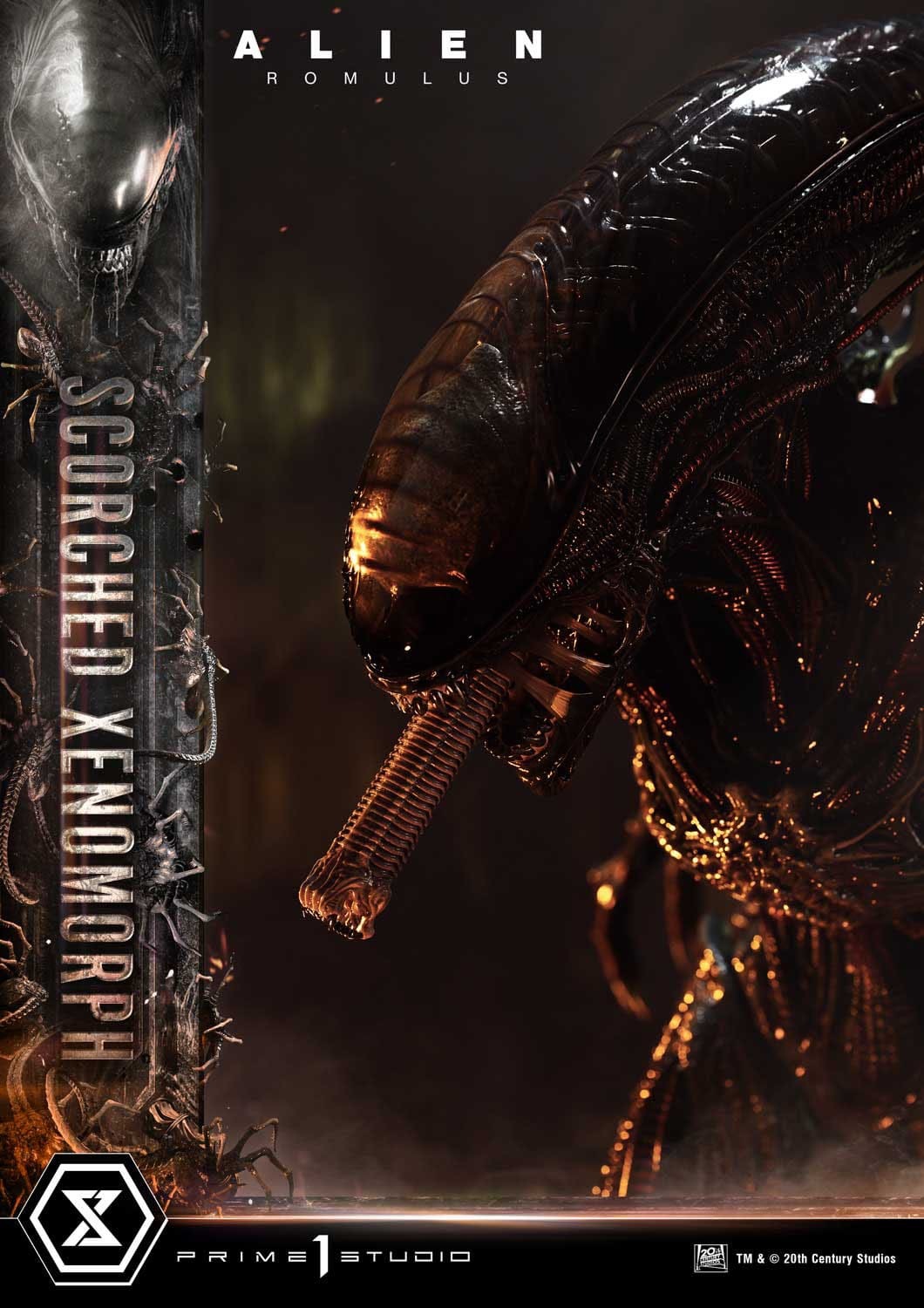 Alien: Romulus Museum Masterline XL Statue 1/3 Scorched Xenomorph 98 cm