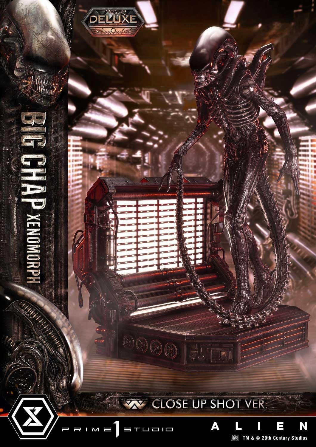 Alien (Film) Museum Masterline XL Statue 1/3 Big Chap Xenomorph Close Up Shot Ver. DX Bonus Version 100 cm