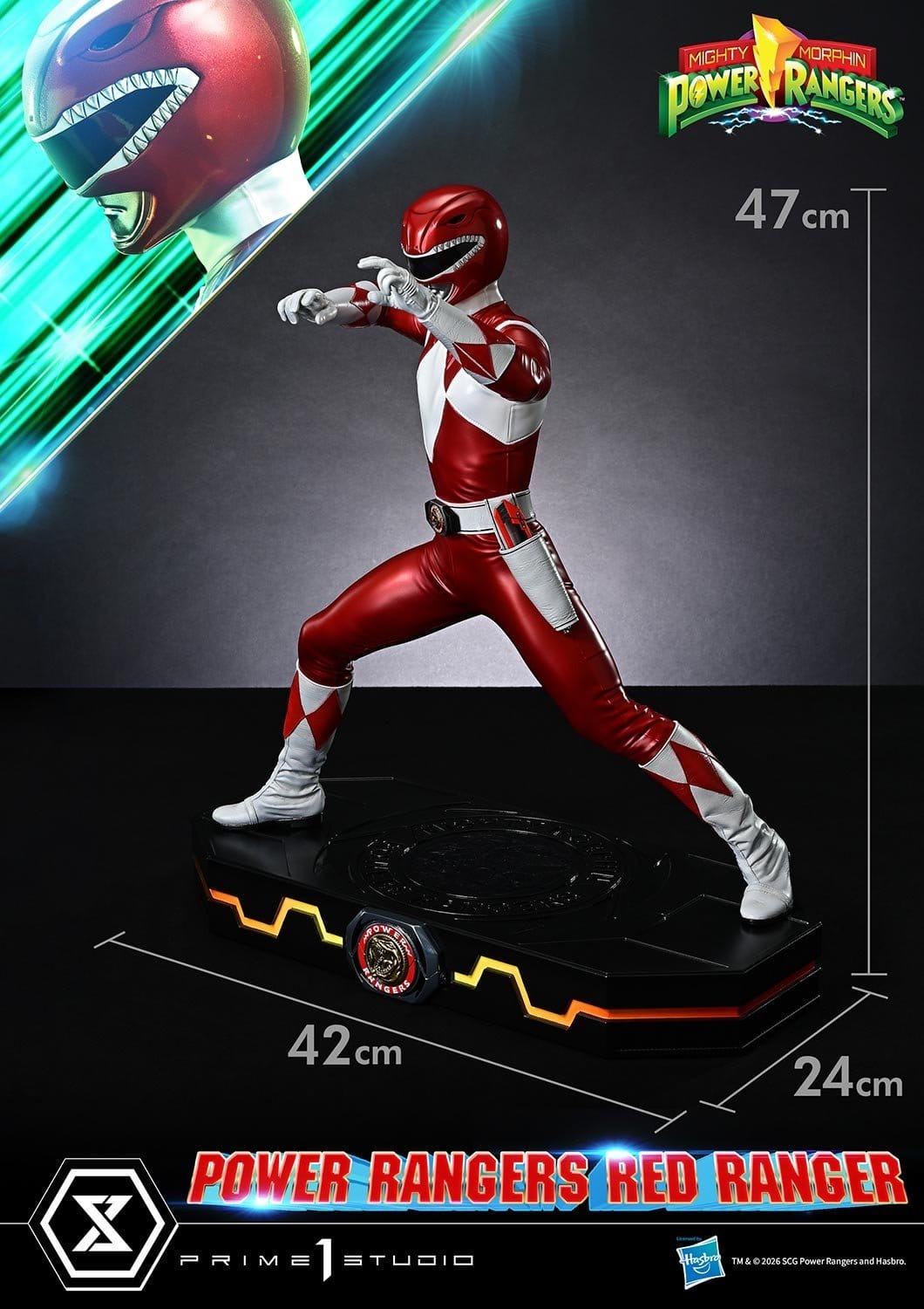 Mighty Morphin Power Rangers Premium Masterline Statue 1/4 Red Ranger 62 cm