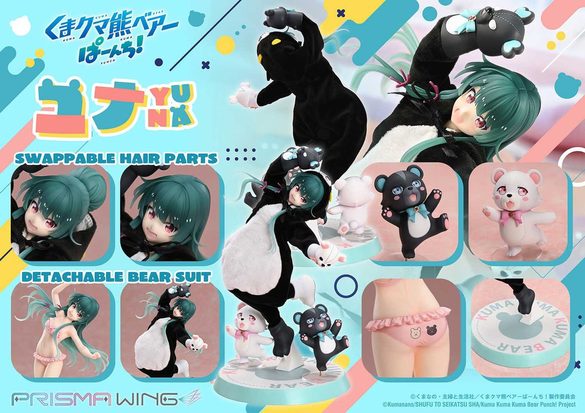 Kuma Kuma Kuma Bear Punch! Prisma Wing PVC Statue 1/7 Yuna 28 cm