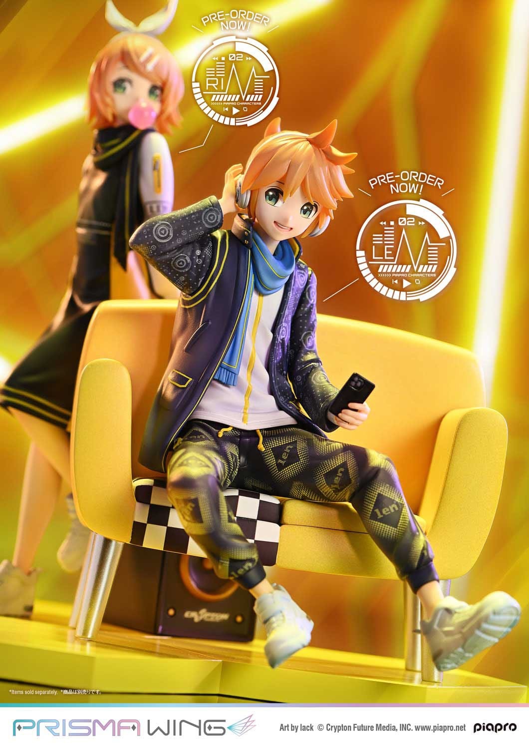 Vocaloid Piapro Characters Prisma Wing PVC Statue 1/7 Kagamine Len (Art by lack) 18 cm