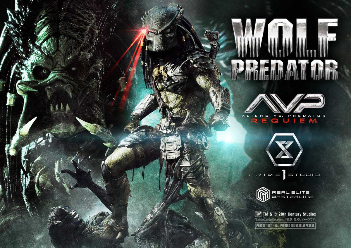 Alien vs. Predator Real Elite Masterline Series Statue 1/3 Requiem Wolf Predator 95 cm