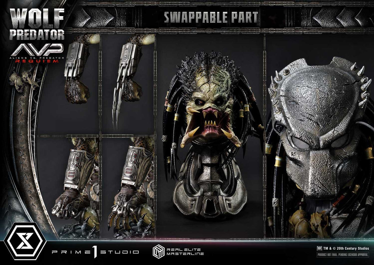 Alien vs. Predator Real Elite Masterline Series Statue 1/3 Requiem Wolf Predator 95 cm
