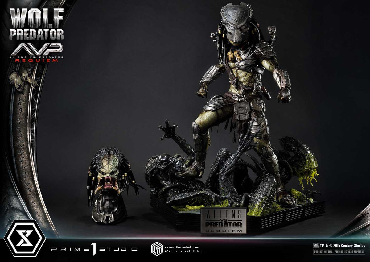 Alien vs. Predator Real Elite Masterline Series Statue 1/3 Requiem Wolf Predator 95 cm