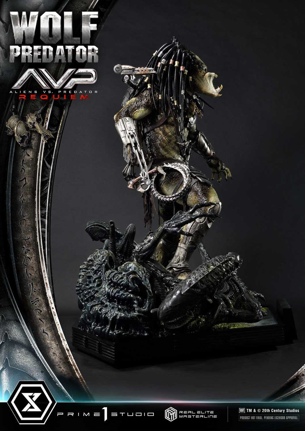 Alien vs. Predator Real Elite Masterline Series Statue 1/3 Requiem Wolf Predator 95 cm