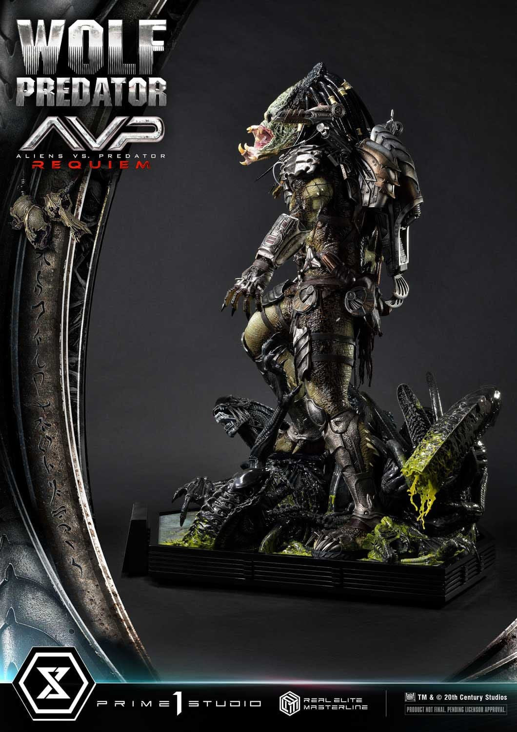 Alien vs. Predator Real Elite Masterline Series Statue 1/3 Requiem Wolf Predator 95 cm