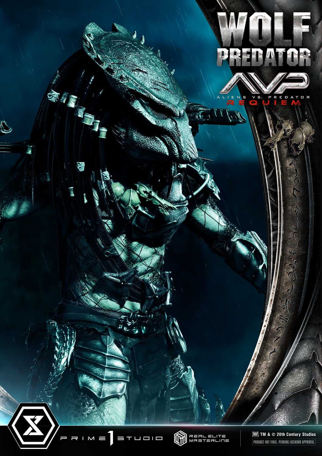 Alien vs. Predator Real Elite Masterline Series Statue 1/3 Requiem Wolf Predator 95 cm