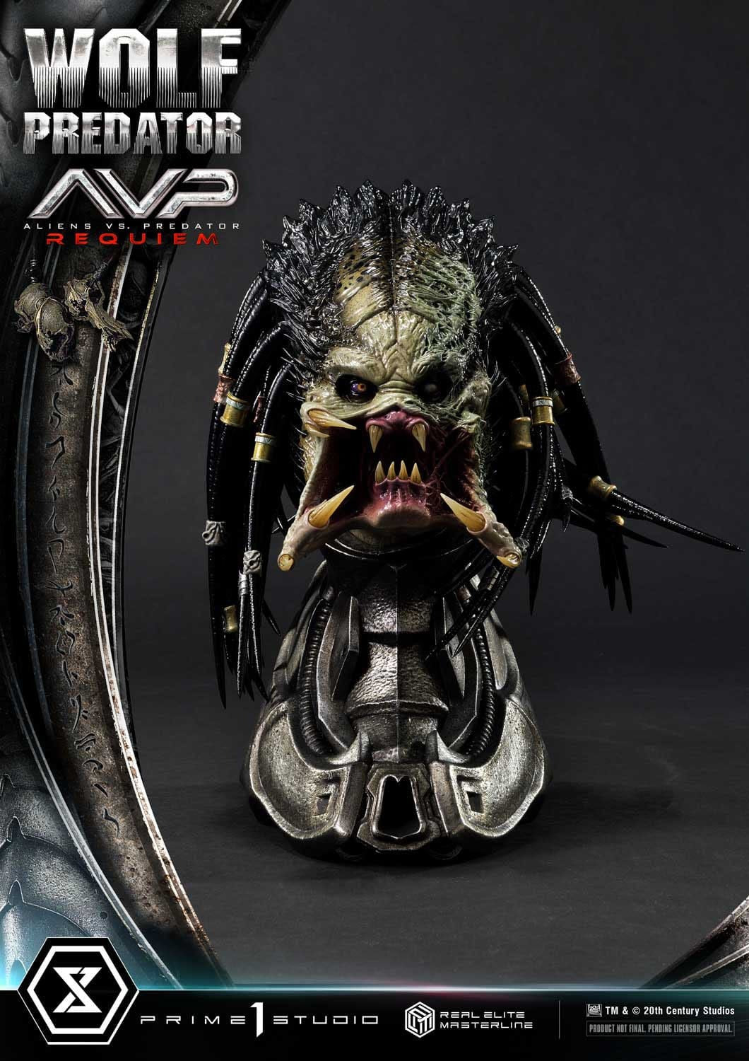 Alien vs. Predator Real Elite Masterline Series Statue 1/3 Requiem Wolf Predator 95 cm