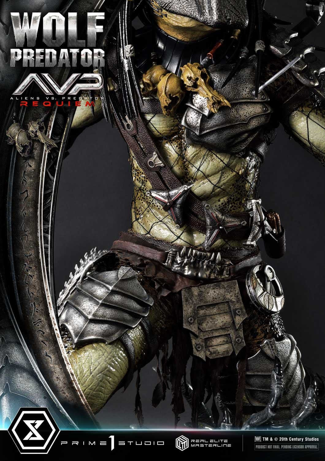 Alien vs. Predator Real Elite Masterline Series Statue 1/3 Requiem Wolf Predator 95 cm