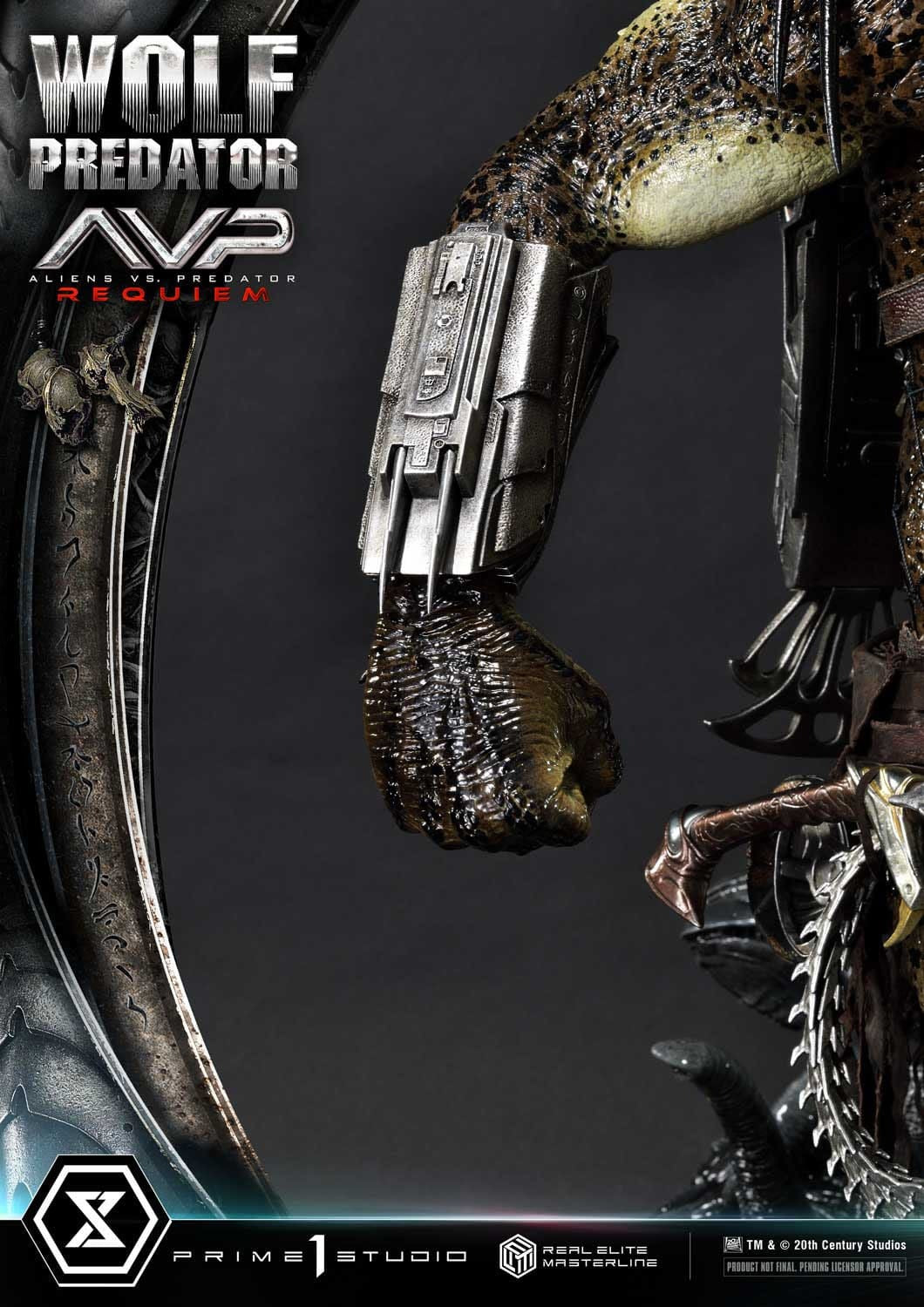 Alien vs. Predator Real Elite Masterline Series Statue 1/3 Requiem Wolf Predator 95 cm