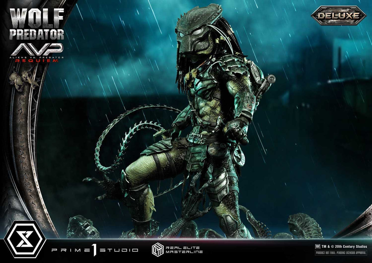 Alien vs. Predator Real Elite Masterline Series Statue 1/3 Requiem Wolf Predator Deluxe Ver. 95 cm