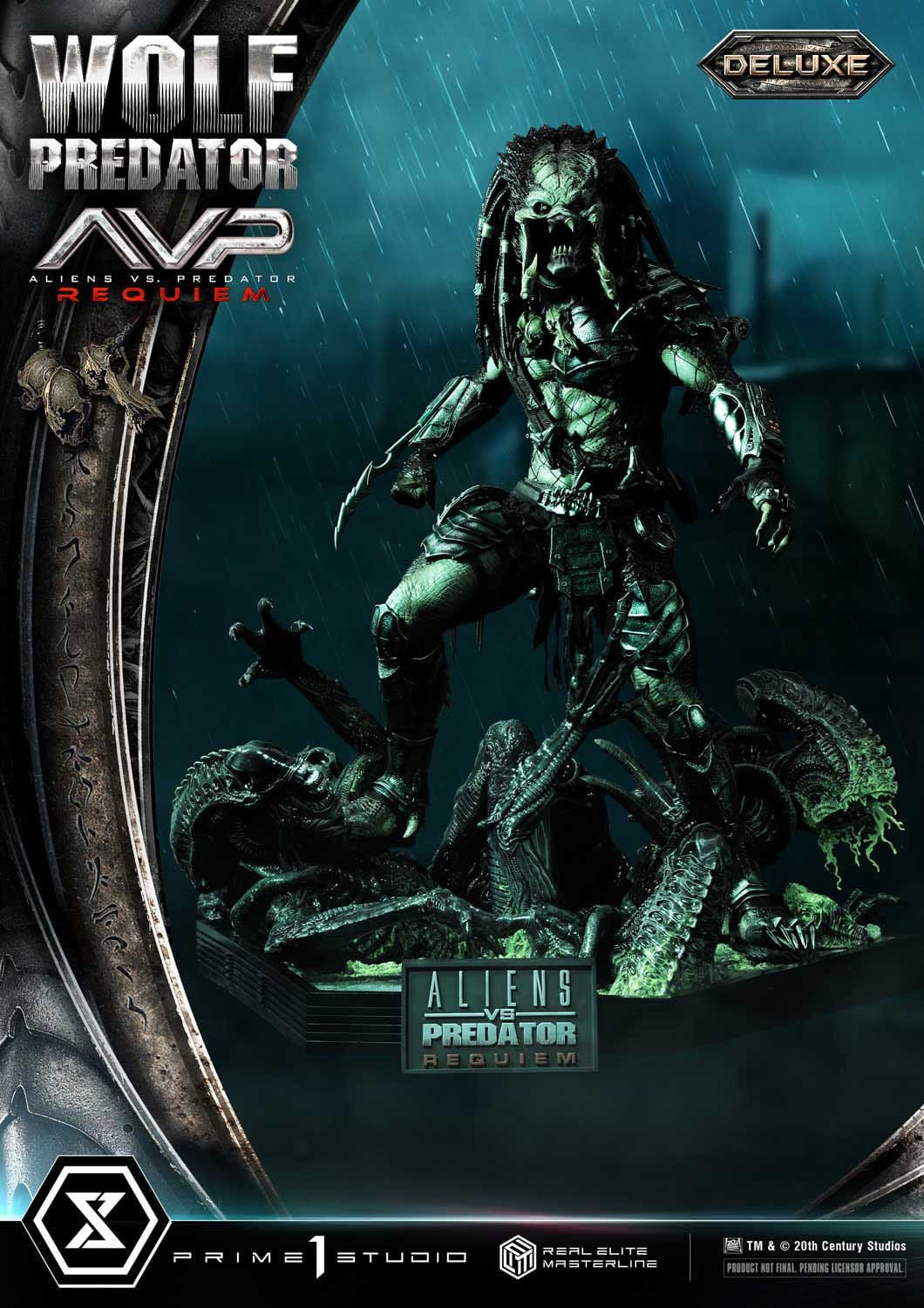 Alien vs. Predator Real Elite Masterline Series Statue 1/3 Requiem Wolf Predator Deluxe Ver. 95 cm