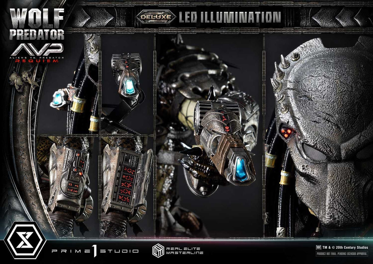Alien vs. Predator Real Elite Masterline Series Statue 1/3 Requiem Wolf Predator Deluxe Ver. 95 cm