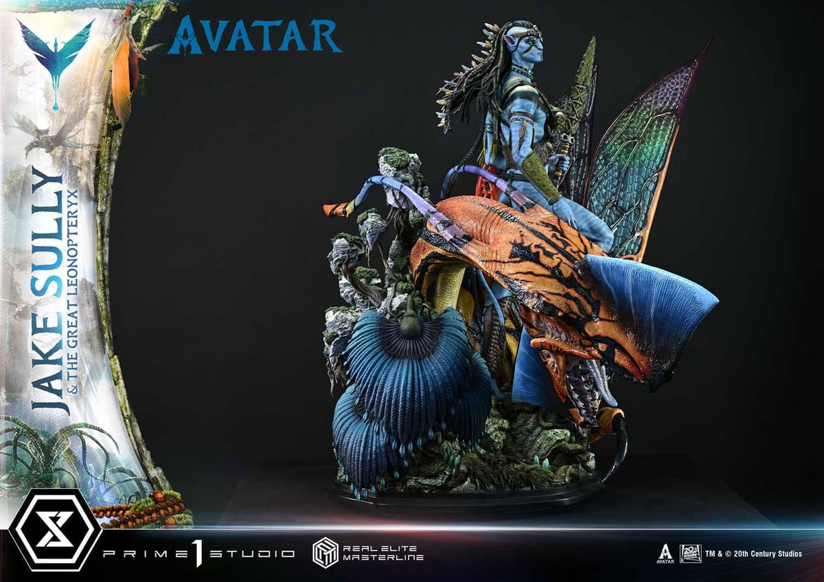 Avatar (Film) Real Elite Masterline Series Statue 1/4 Jake Sully &amp; The Great Leonopteryx 87 cm