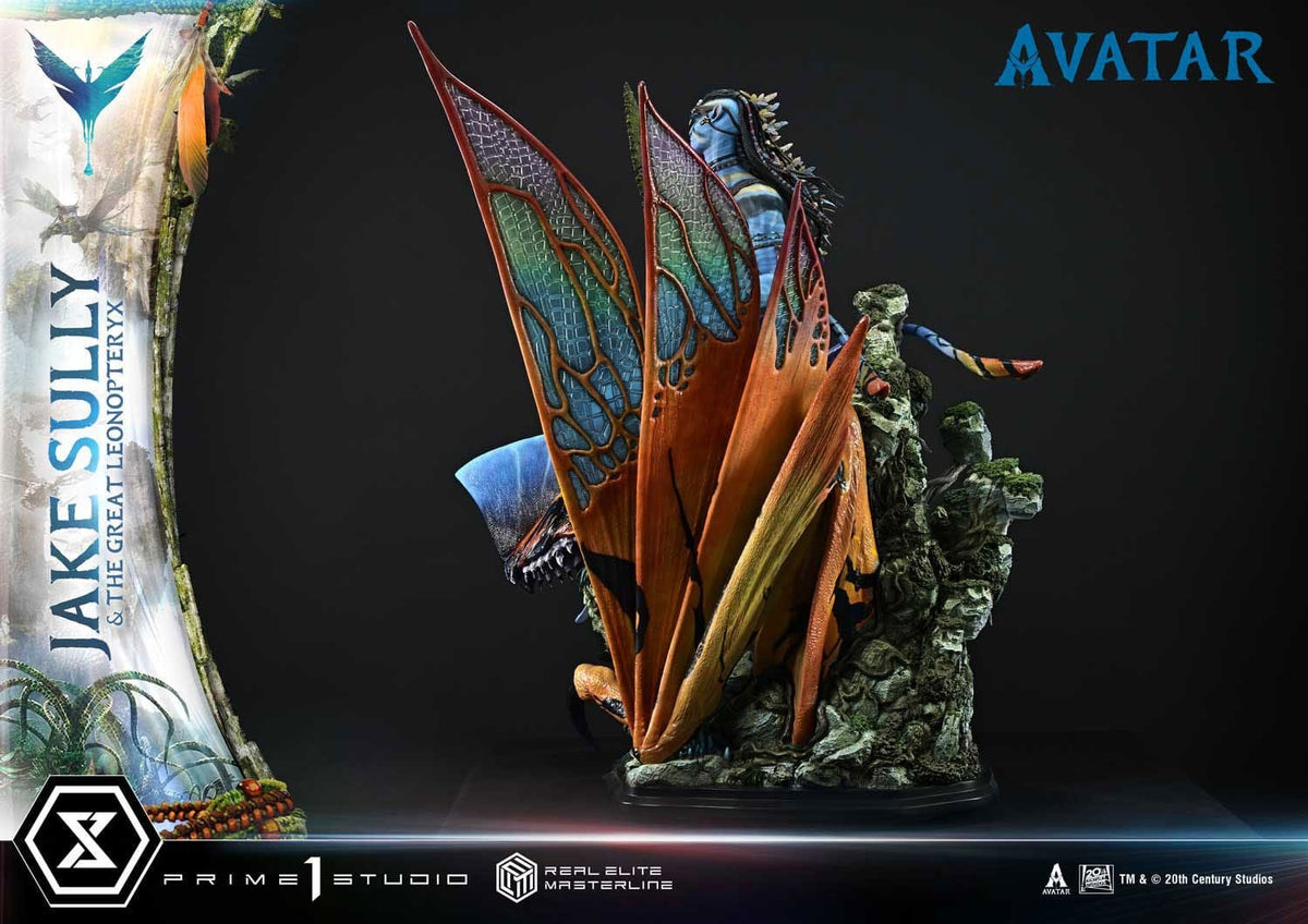 Avatar (Film) Real Elite Masterline Series Statue 1/4 Jake Sully &amp; The Great Leonopteryx 87 cm