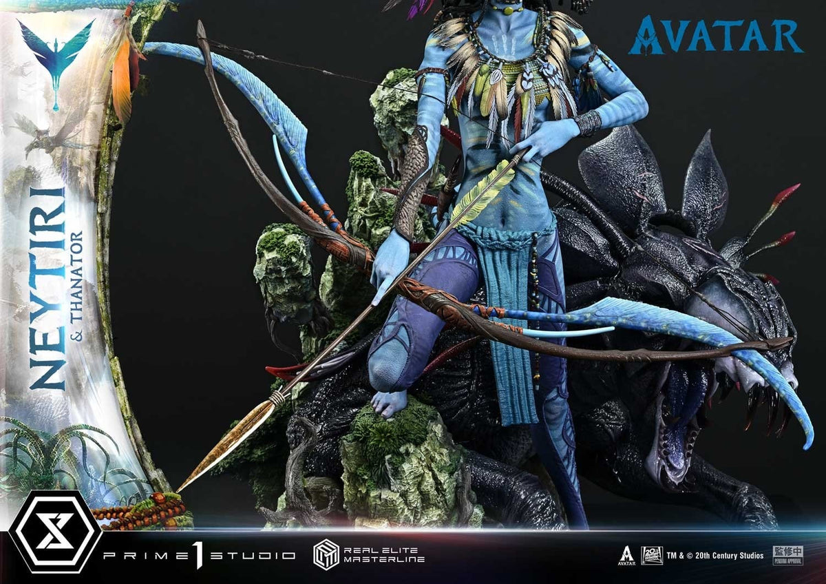 Avatar (Film) Real Elite Masterline Series Statue 1/4 Neytiri &amp; Thanator Deluxe Version 75 cm
