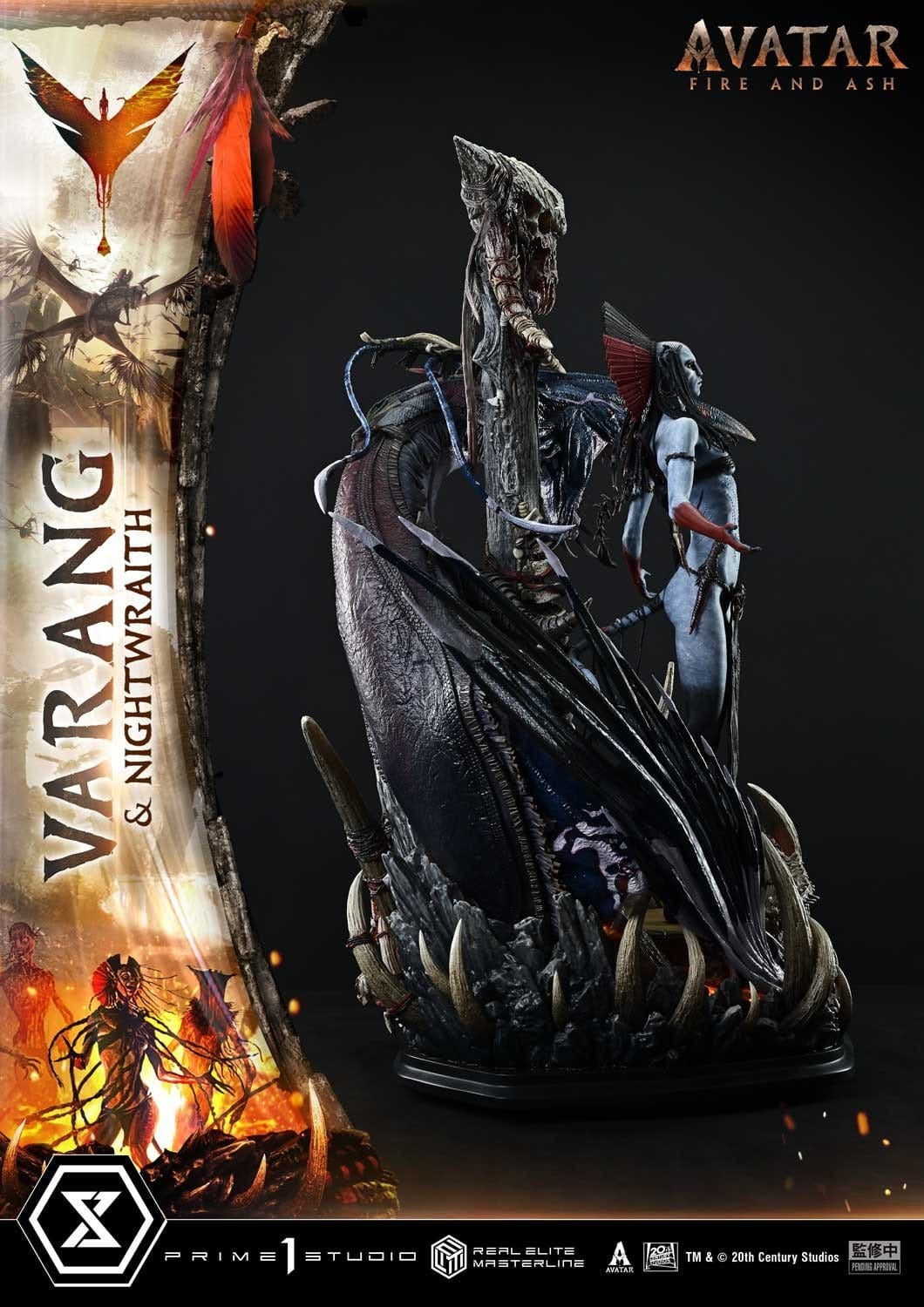 Avatar: Fire and Ash (Film) Real Elite Masterline Series Statue 1/4 Varang & Nightwraith Avatar Legacy Collection Bonus Version 96 cm