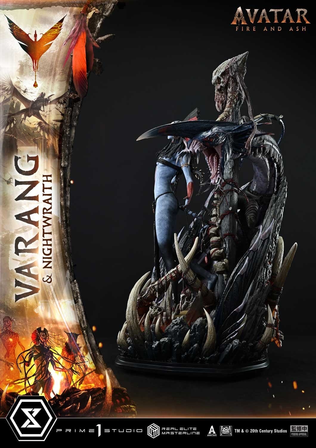 Avatar: Fire and Ash (Film) Real Elite Masterline Series Statue 1/4 Varang & Nightwraith Avatar Legacy Collection Bonus Version 96 cm
