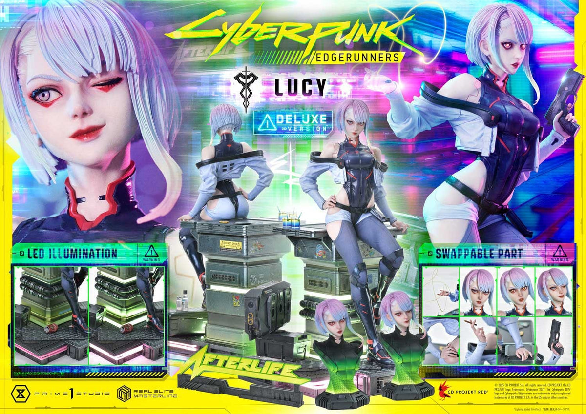Cyberpunk: Edgerunners Real Elite Masterline Series Statue 1/4 Lucy Deluxe Version 50 cm