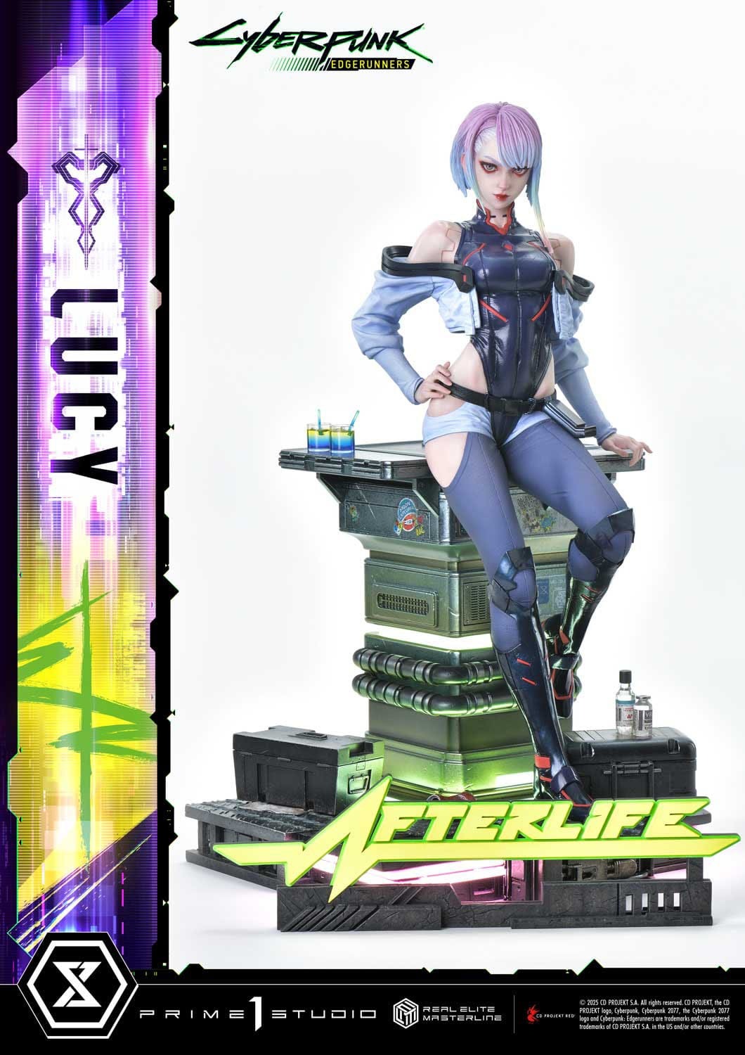 Cyberpunk: Edgerunners Real Elite Masterline Series Statue 1/4 Deluxe Bonus Version 50 cm