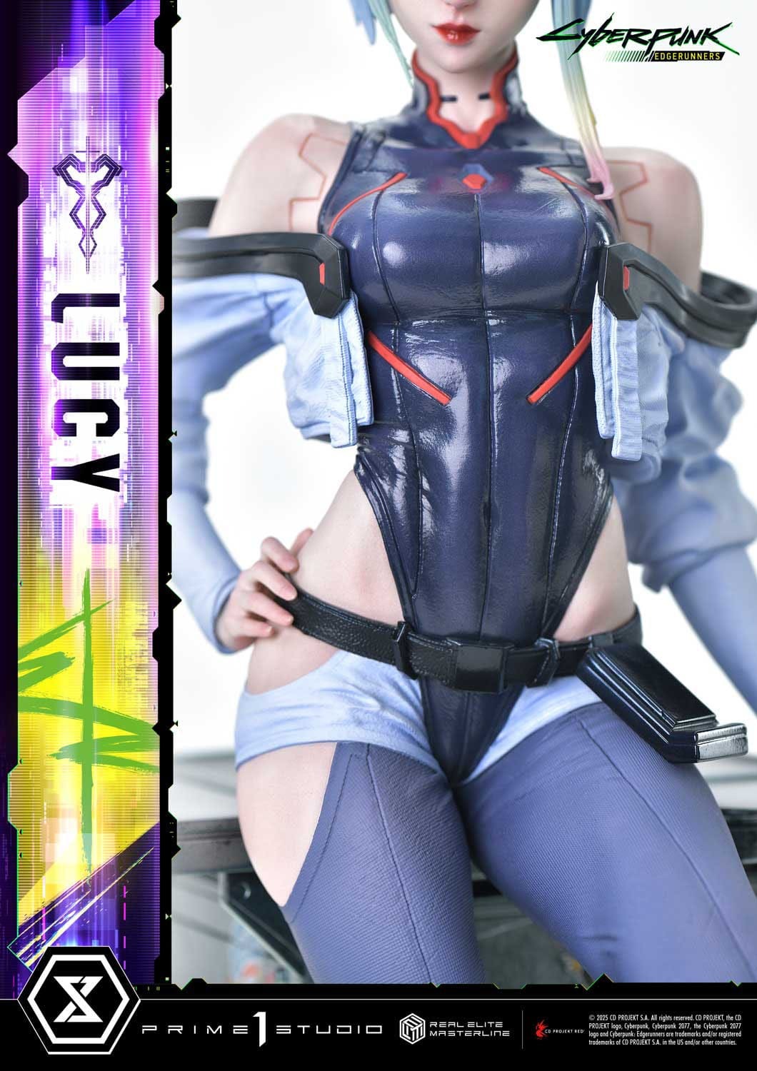 Cyberpunk: Edgerunners Real Elite Masterline Series Statue 1/4 Deluxe Bonus Version 50 cm