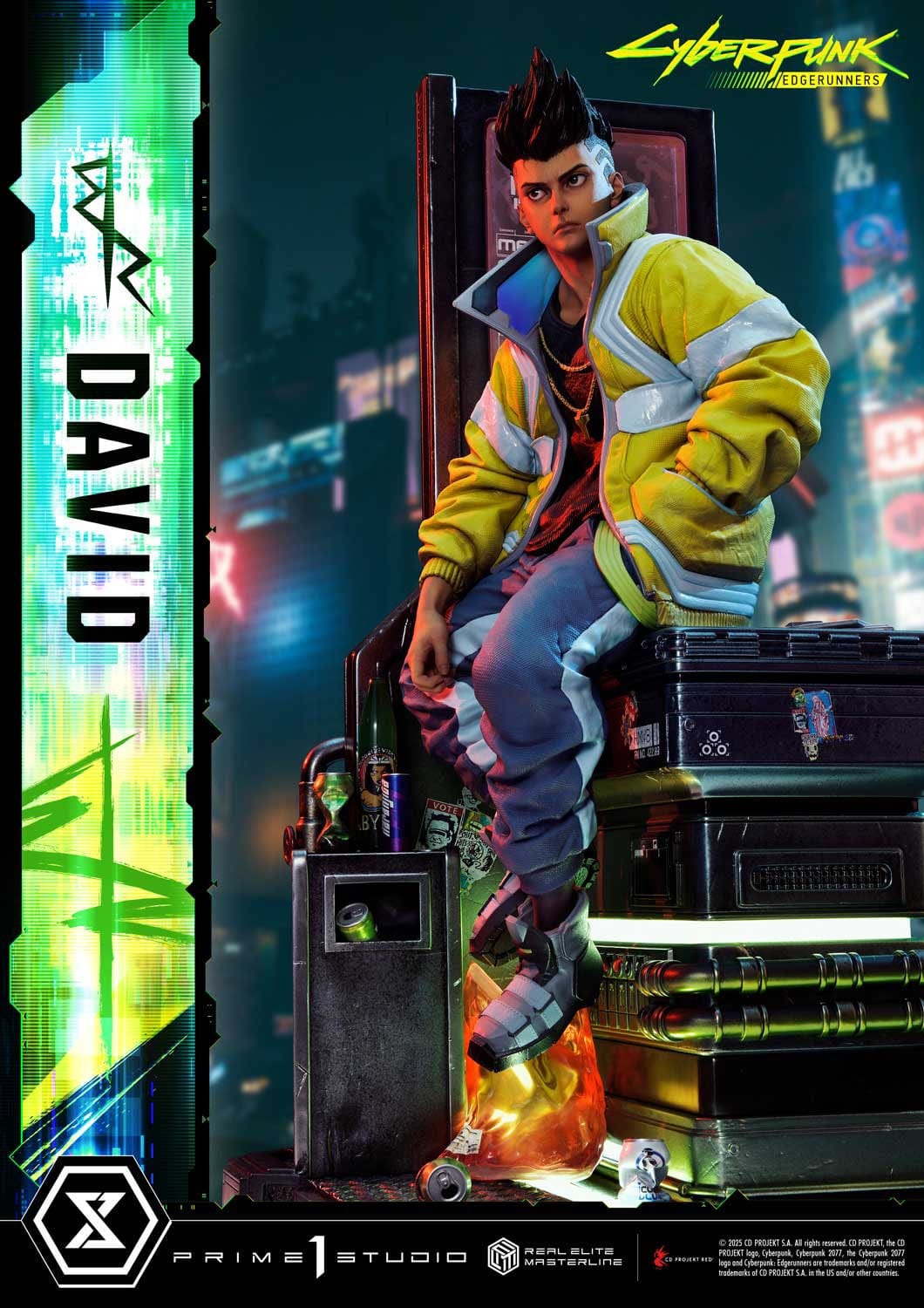 Cyberpunk: Edgerunners Real Elite Masterline Series Statue 1/4 David 58 cm