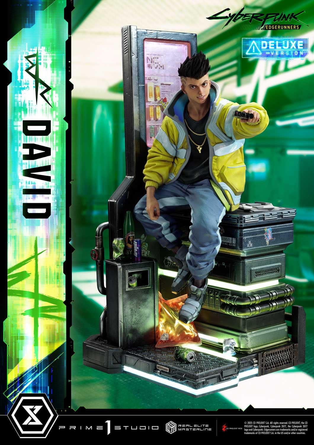 Cyberpunk: Edgerunners Real Elite Masterline Series Statue 1/4 David Bonus Version 58 cm