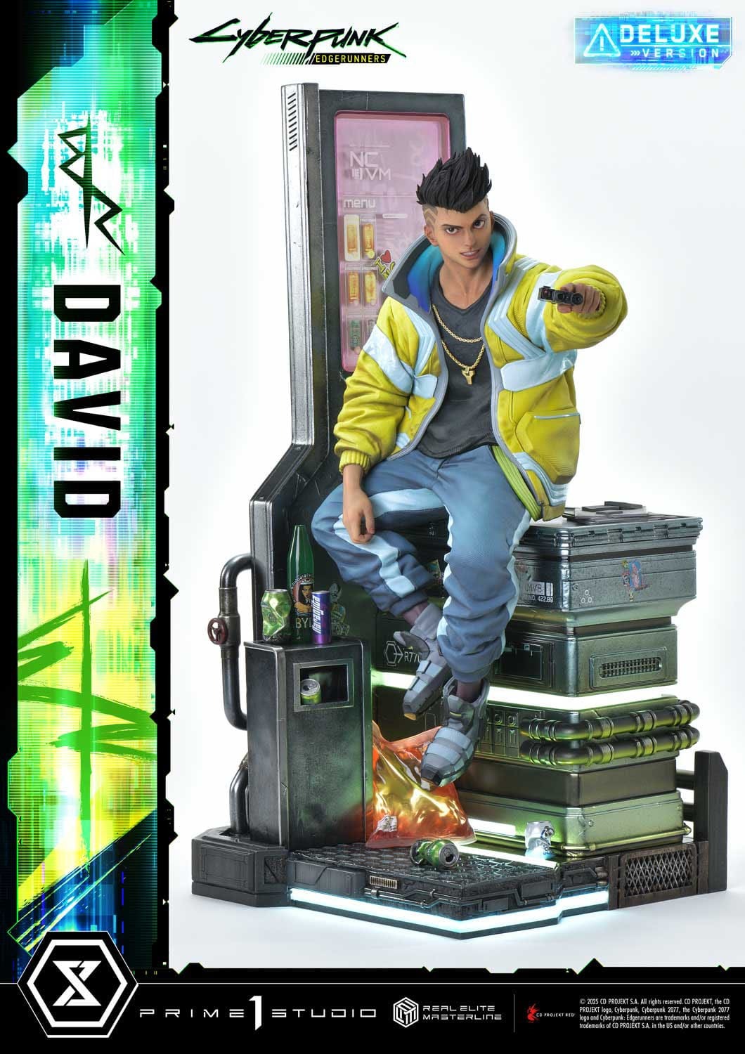 Cyberpunk: Edgerunners Real Elite Masterline Series Statue 1/4 David Bonus Version 58 cm