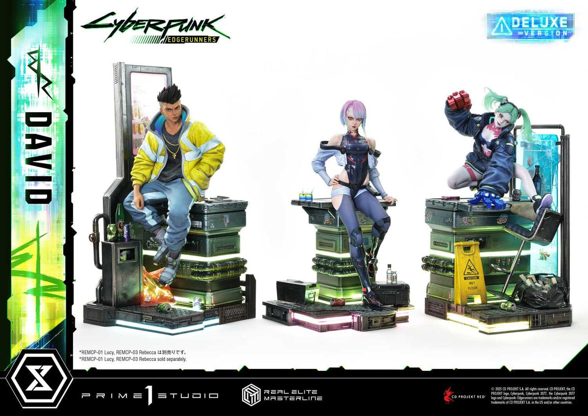 Cyberpunk: Edgerunners Real Elite Masterline Series Statue 1/4 David Bonus Version 58 cm