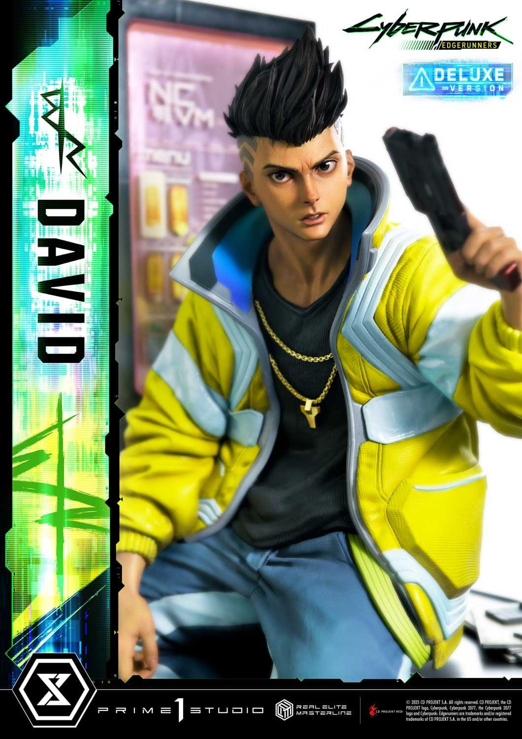 Cyberpunk: Edgerunners Real Elite Masterline Series Statue 1/4 David Deluxe Bonus Version 58 cm