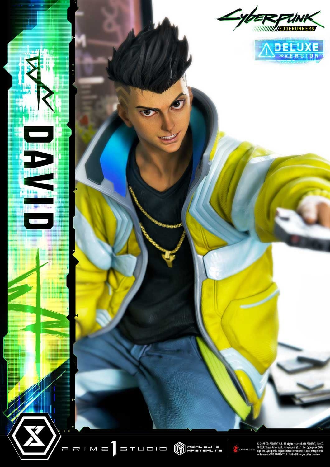 Cyberpunk: Edgerunners Real Elite Masterline Series Statue 1/4 David Deluxe Bonus Version 58 cm