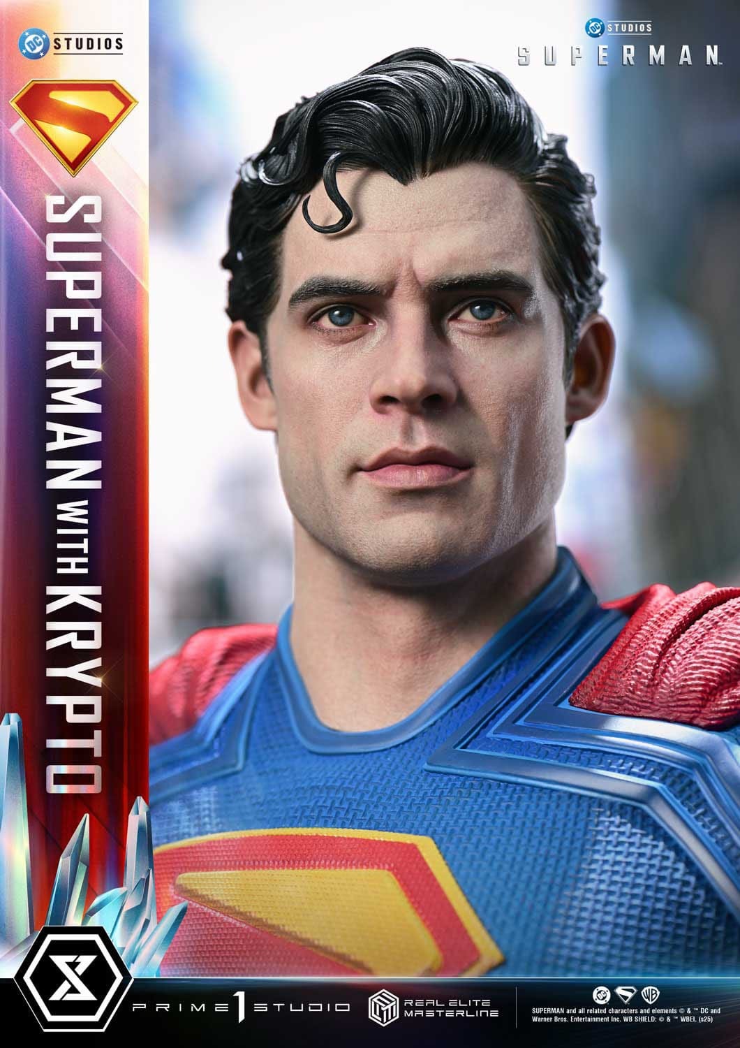 Superman (2025) Real Elite Masterline Series Statue 1/3 Superman with Krypto 95 cm