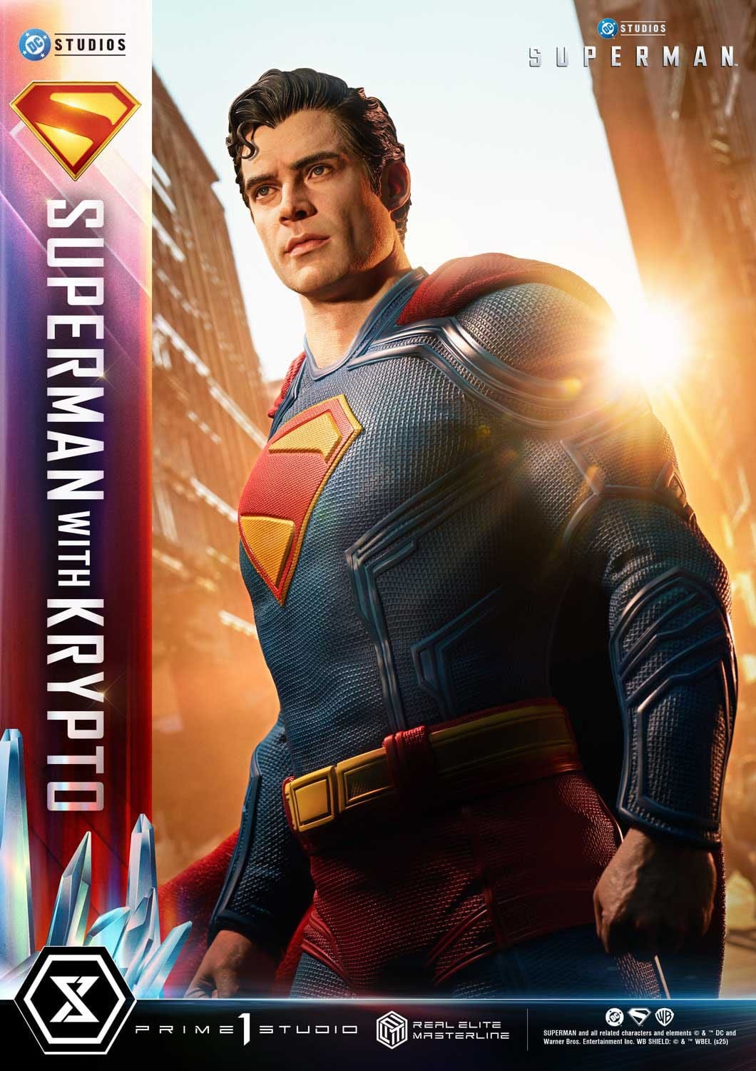 Superman (2025) Real Elite Masterline Series Statue 1/3 Superman with Krypto Bonus Version 95 cm
