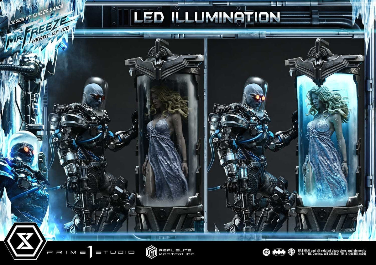 DC Comics Real Elite Masterline Series Statue 1/3 Batman (Comics) Mr. Freeze Heart of Ice (Design by Carlos D'Anda) 82 cm