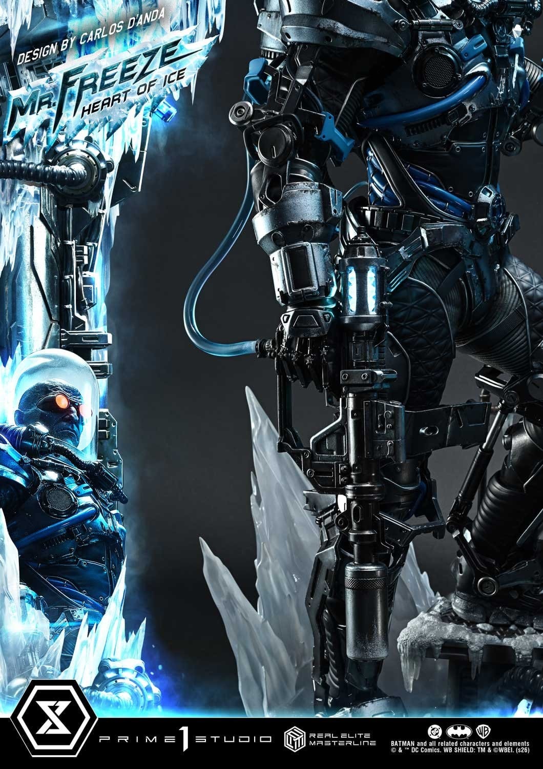 DC Comics Real Elite Masterline Series Statue 1/3 Batman (Comics) Mr. Freeze Heart of Ice (Design by Carlos D'Anda) Deluxe Bonus Version 82 cm