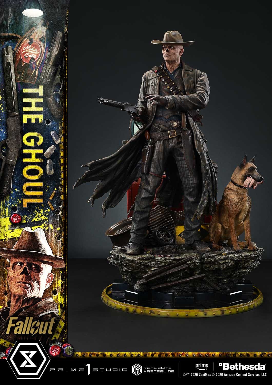 Fallout (TV Series) Real Elite Masterline Series Statue 1/4 The Ghoul Deluxe Version 64 cm