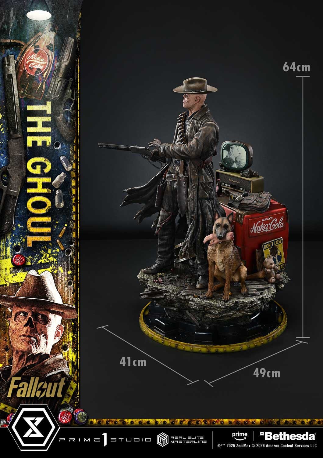 Fallout (TV Series) Real Elite Masterline Series Statue 1/4 The Ghoul Deluxe Version 64 cm