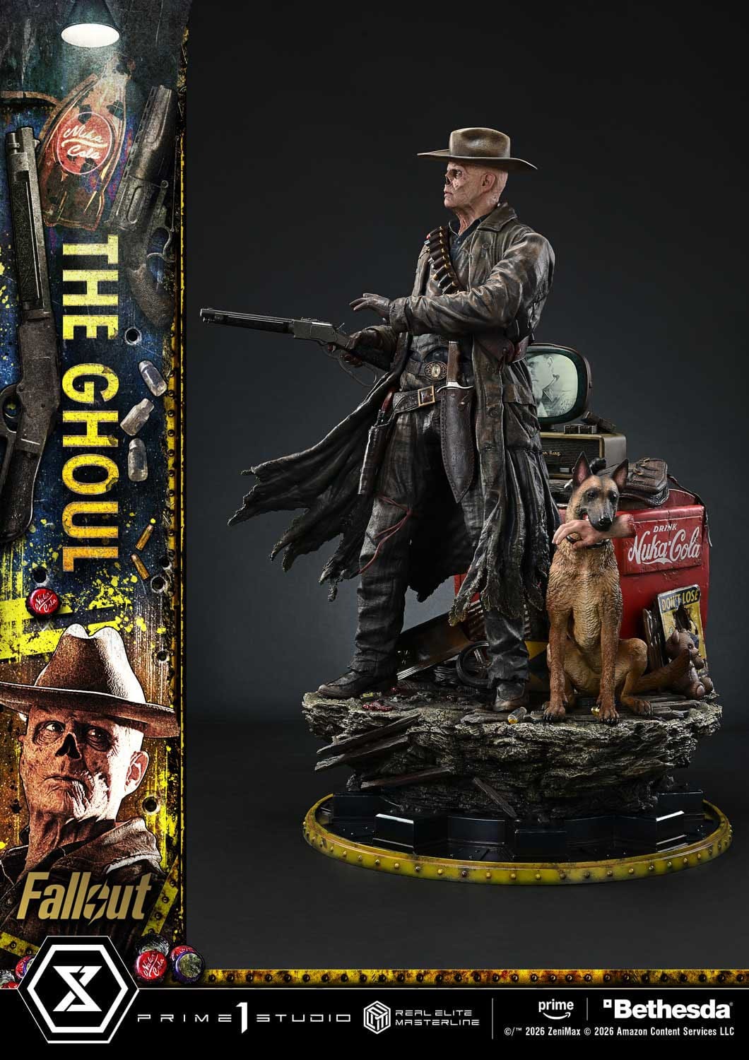 Fallout (TV Series) Real Elite Masterline Series Statue 1/4 The Ghoul Deluxe Version 64 cm