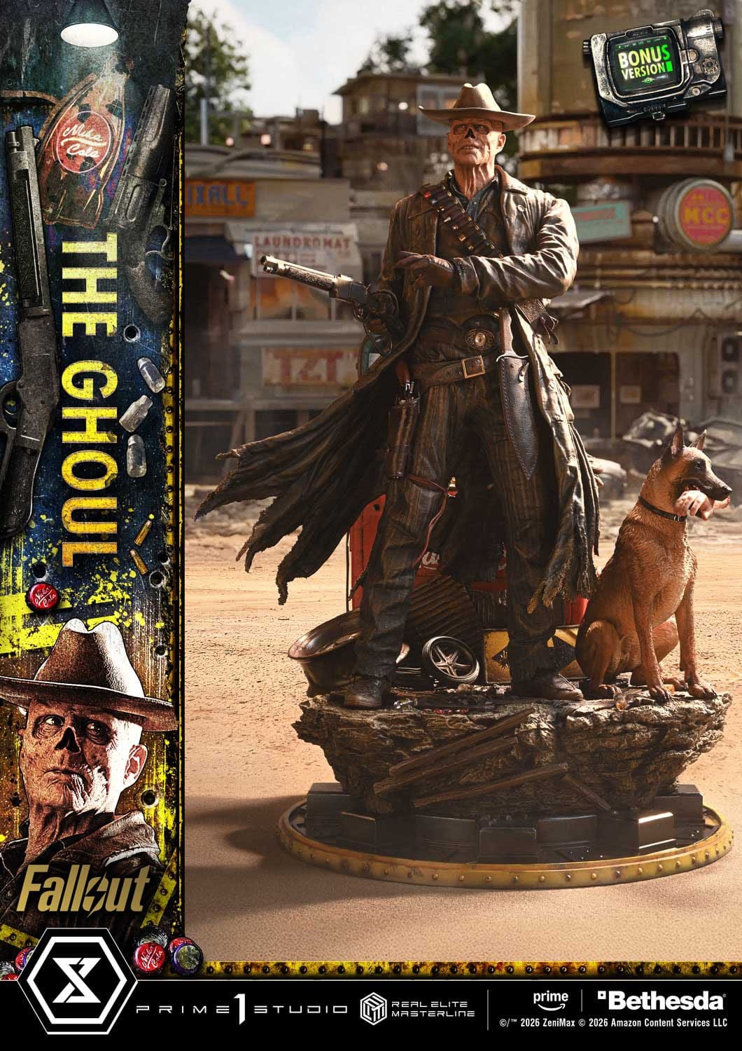 Fallout (TV Series) Real Elite Masterline Series Statue 1/4 The Ghoul DX Bonus Version 64 cm