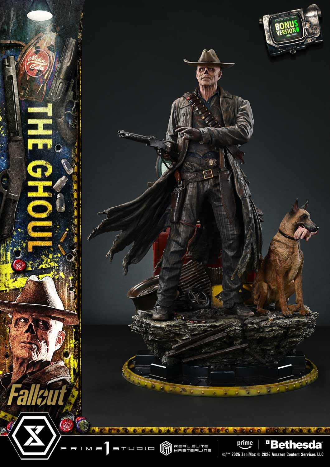 Fallout (TV Series) Real Elite Masterline Series Statue 1/4 The Ghoul DX Bonus Version 64 cm