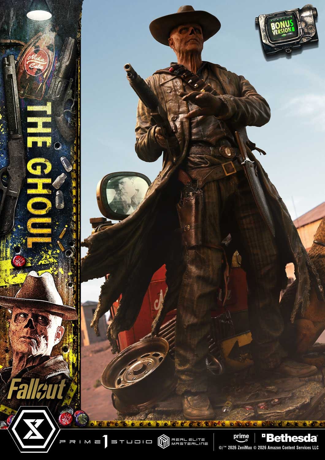 Fallout (TV Series) Real Elite Masterline Series Statue 1/4 The Ghoul DX Bonus Version 64 cm