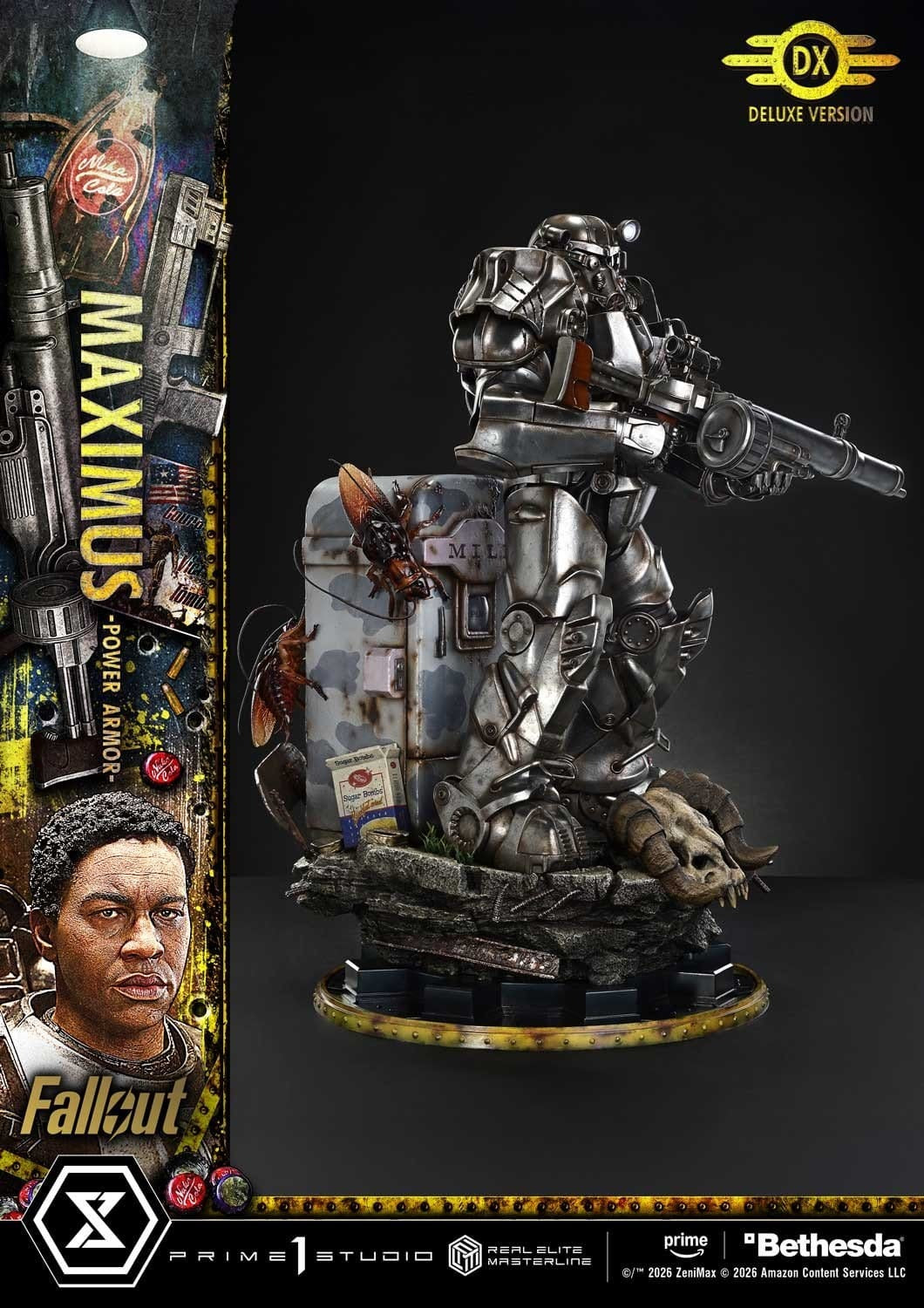 Fallout Real Elite Masterline Statue 1/4 Maximus Power Armor Deluxe Version 67 cm