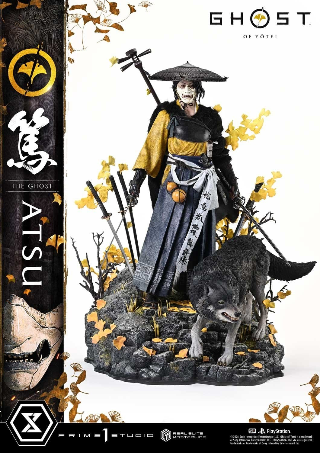 Ghost of Yotei Real Elite Masterline Statue 1/4 Atsu 59 cm