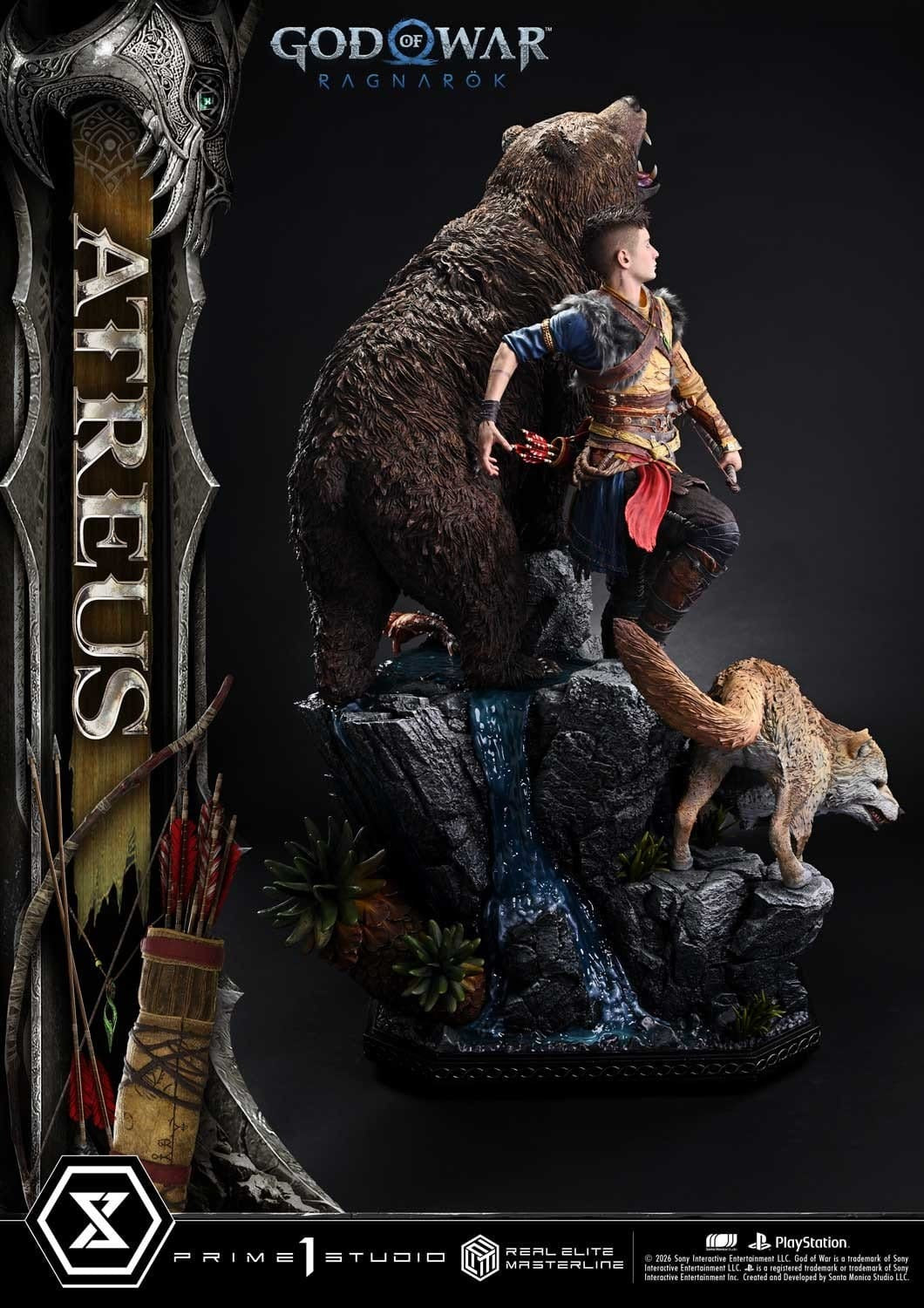 God of War: Ragnarok Real Elite Masterline Statue 1/3 Atreus 96 cm