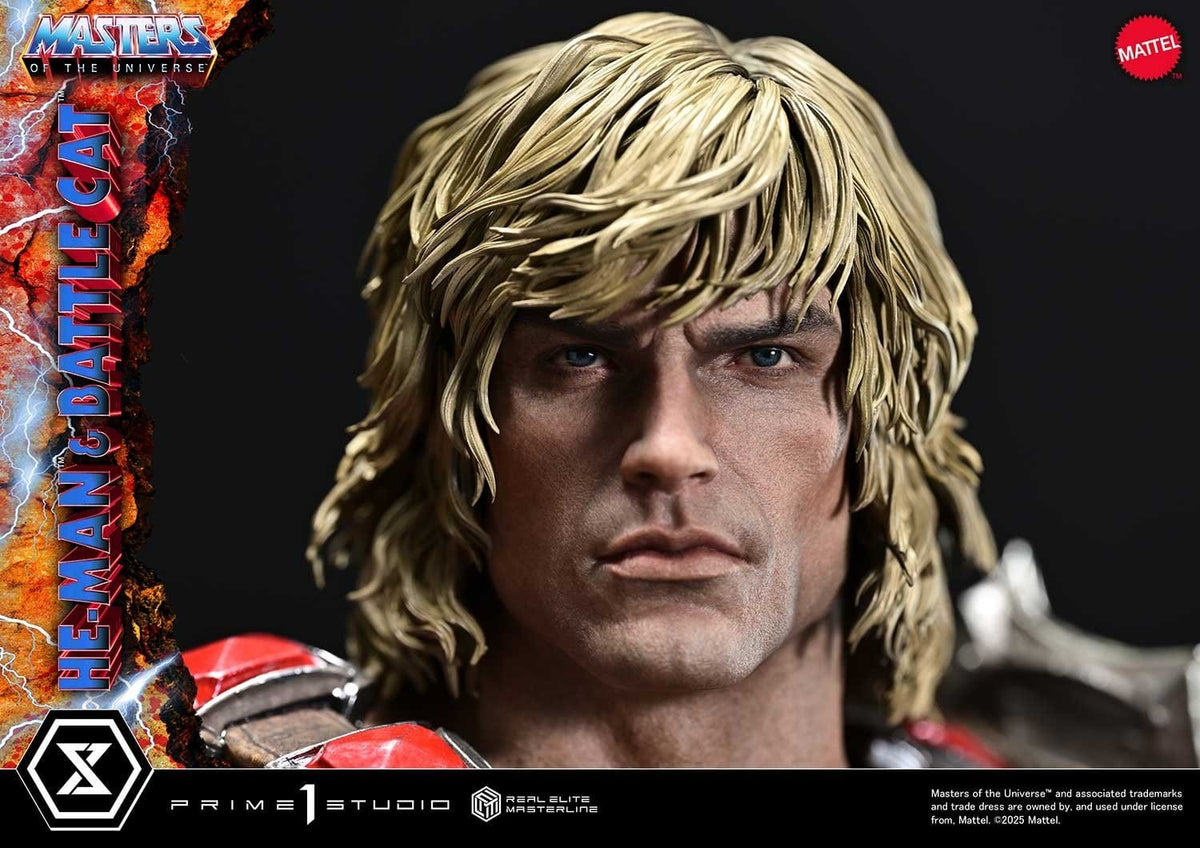 Masters of the Universe Real Elite Masterline Series Statue 1/4 He-Man & Battle Cat 86 cm