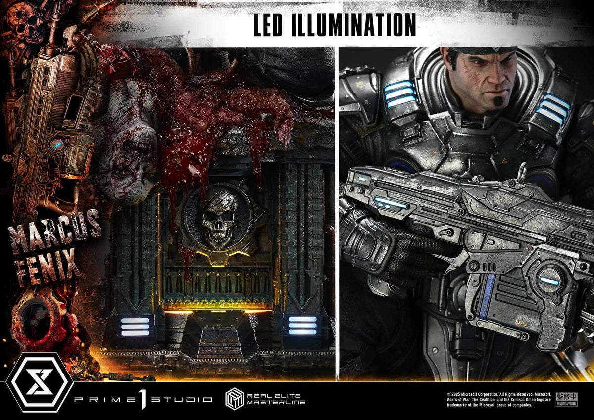 Gears of War: Reloaded Real Elite Masterline Series Statue 1/3 Marcus Fenix Ultimate Version 97 cm