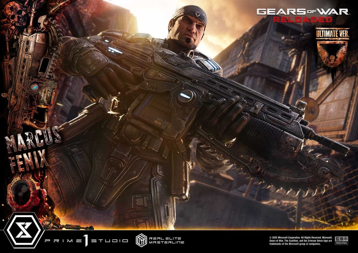 Gears of War: Reloaded Real Elite Masterline Series Statue 1/3 Marcus Fenix Ultimate Version 97 cm